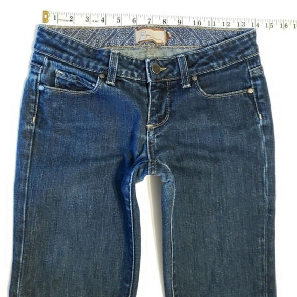 Paige BLUE HEIGHTS Dark Slim Straight Jeans 26 - Picture 1 of 8